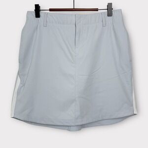 Under Armour Skirt Skort Size 6 Light Gray Pockets Stretch Tennis Golf